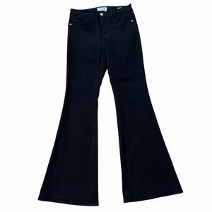 Frame Denim Le Pixie High Flare Black Jeans